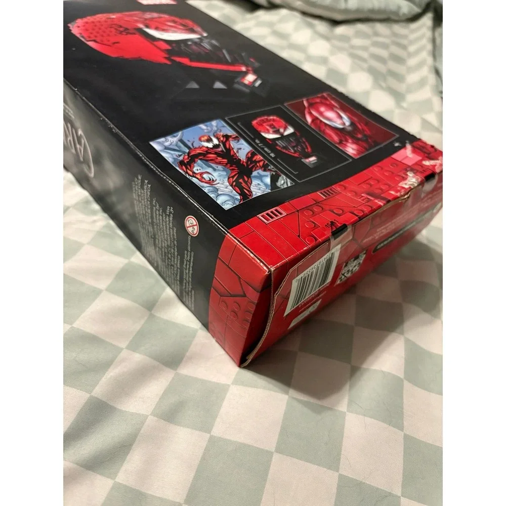 LEGO 76199 MARVEL Carnage Villain Head Helmet Retired Set 2022 DMG box